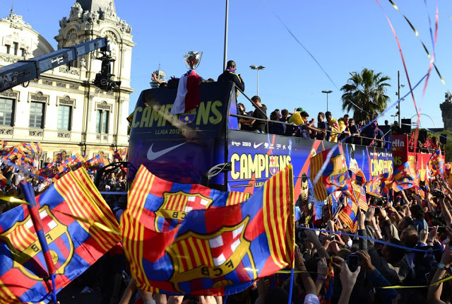 Las imágenes del Barcelona Campeón 2012-2013