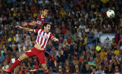 Neymar cabecea al arco Neymar cabecea al arco supercopa