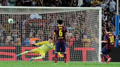 Messi falla el penal Messi falla el penal supercopa