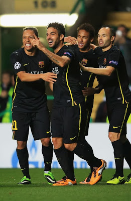 Celtic 0-Barcelona 1-Champions League