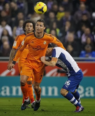 Espanyol 0-Real Madrid 1. Jornada 19 Liga Española