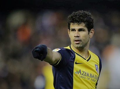 Diego Costa Valencia vs. Atlético Madrid copa del rey 2013-2014