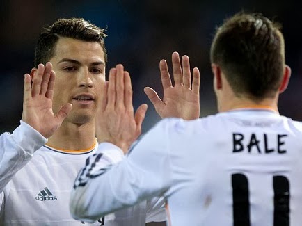 Cristiano Ronaldo festeja con Bale Real Madrid vs. Atlético Madrid 2014
