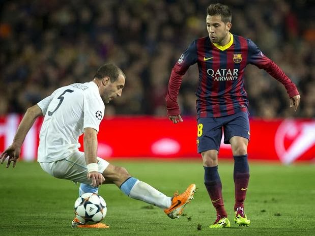 Barcelona 2-Manchester City 1-Champions League