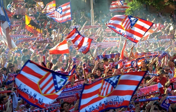 Los festejos del Atlético de Madrid en la Plaza Neptuno