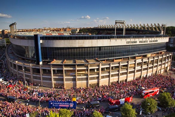 Los festejos del Atlético de Madrid en la Plaza Neptuno