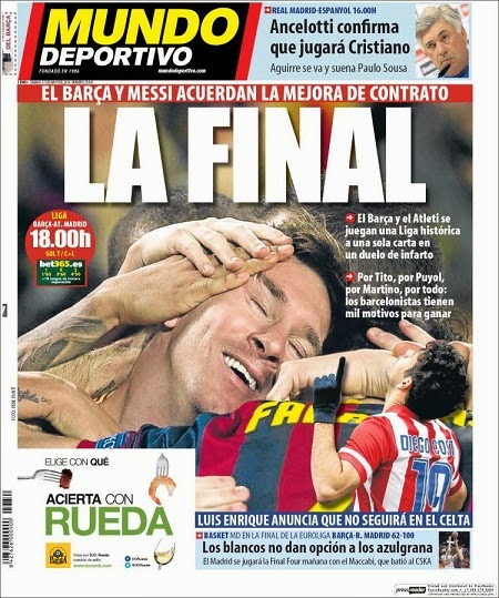 Portada diario Mundo Deportivo 17/05/2014 Portada diario Mundo Deportivo 17/05/2014