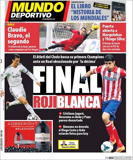 Portada Mundo Deportivo final Champions League Portada Mundo final Champions League 2014