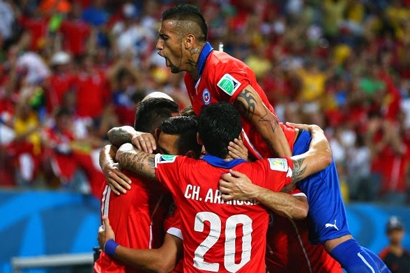 Chile 3-Australia 1. Mundial Brasil-Grupo B