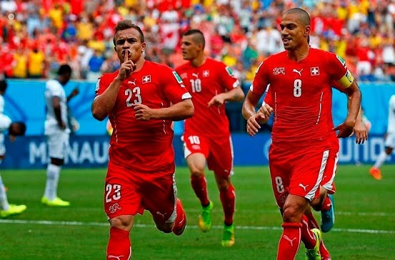Honduras 0-Suiza 3. Mundial Brasil-Grupo E