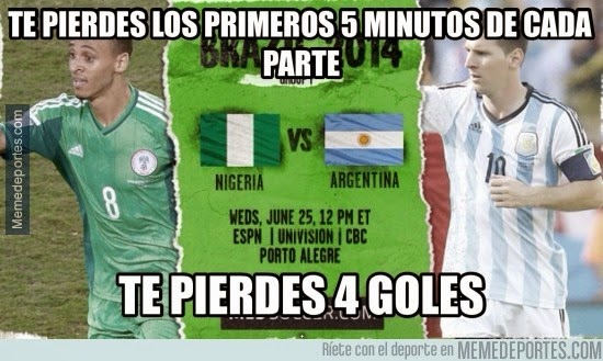 Los mejores chistes y memes de Argentina-Nigeria: Mundial Brasil