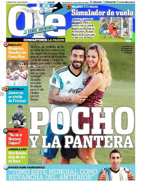 portada ole lavezzi pocho la pantera