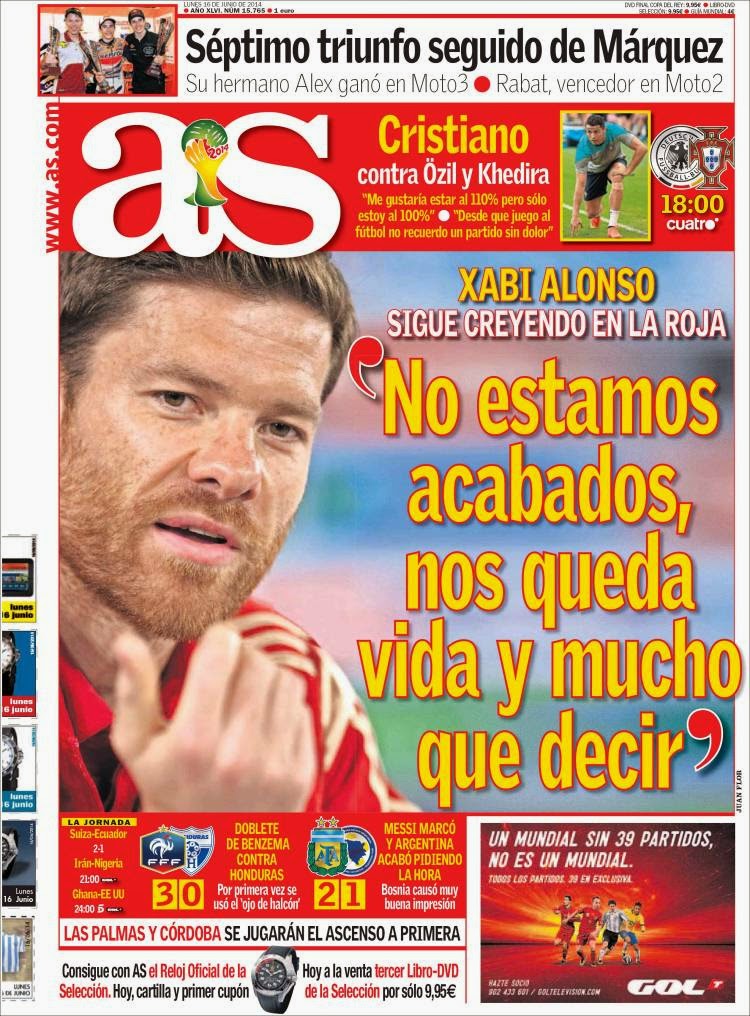 Portada AS. Mundial Brasil 2014 Portada AS. Mundial Brasil 2014