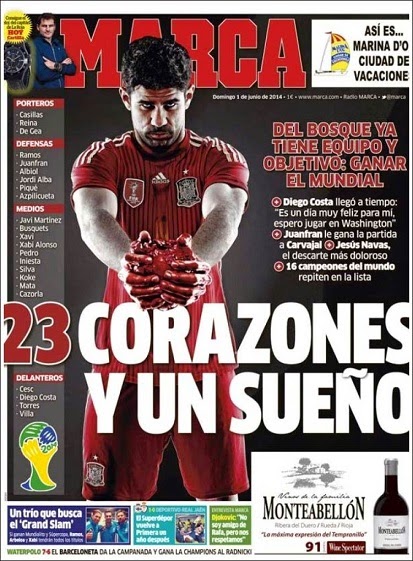 Los 23 de Del Bosque y los logros de la roja: Portadas