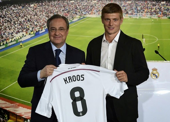 La presentación de Toni Kroos en el Bernabéu real madrid