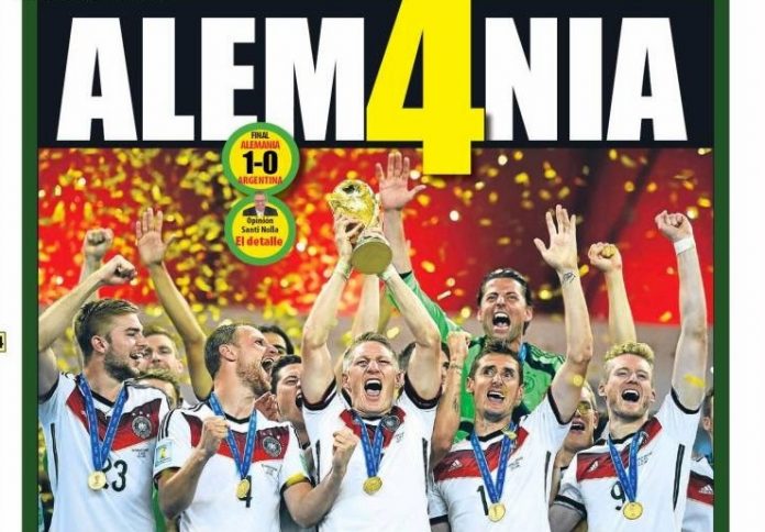 Portada Alemania Campeón Mundo 2014 Portada Alemania Campeón Mundo 2014