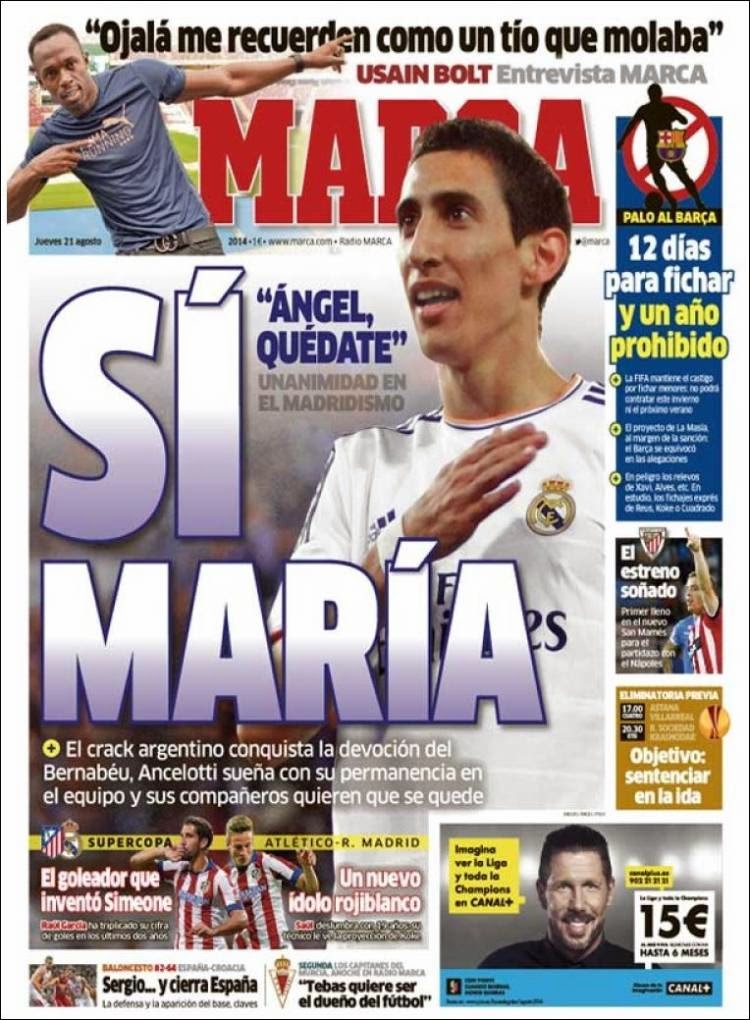 Portada Marca: Di María Portada Marca: Di María