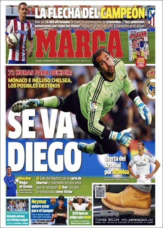 Portada Marca: Griezmann ficha por el Atlético Portada Marca: Griezmann ficha por el Atlético