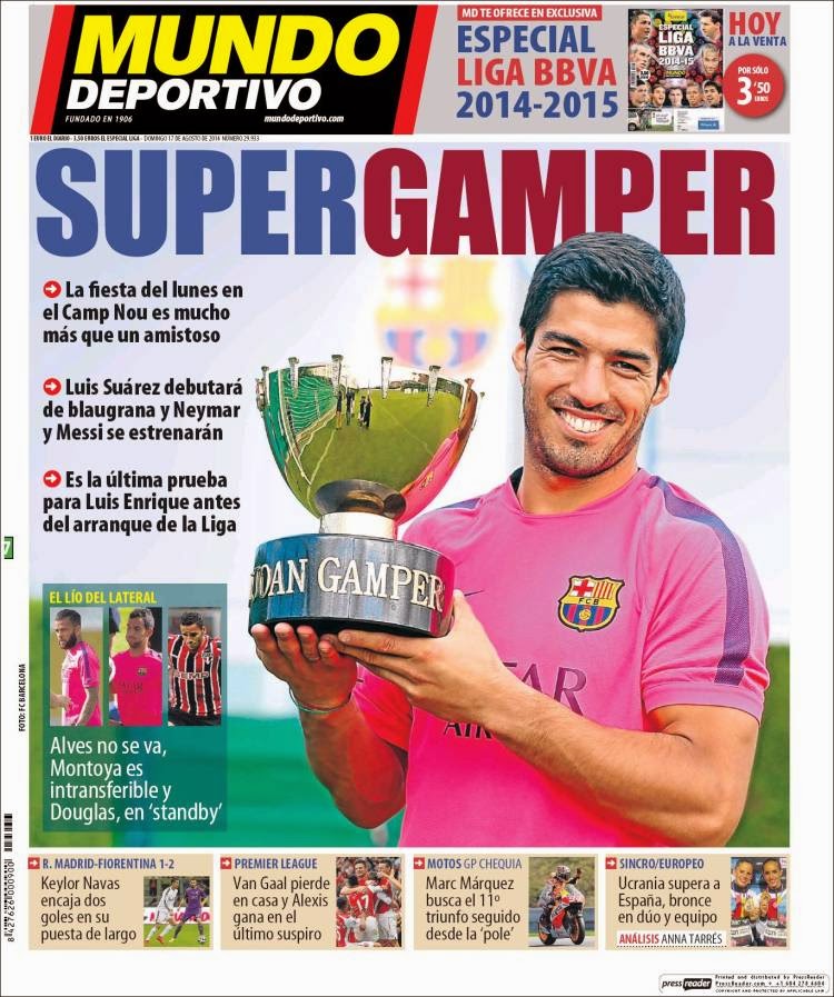 Portada Mundo Deportivo: Supergamper Portada Mundo Deportivo: Supergamper