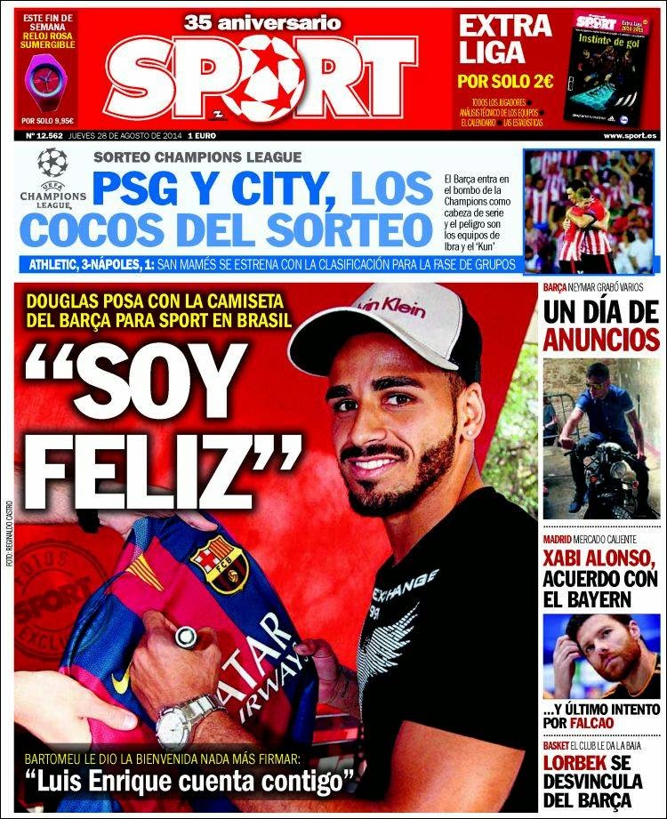 Portada Sport: Douglas Portada Sport: Douglas