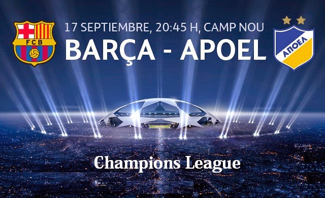 Alineación Barcelona-Apoel: Champions 2014