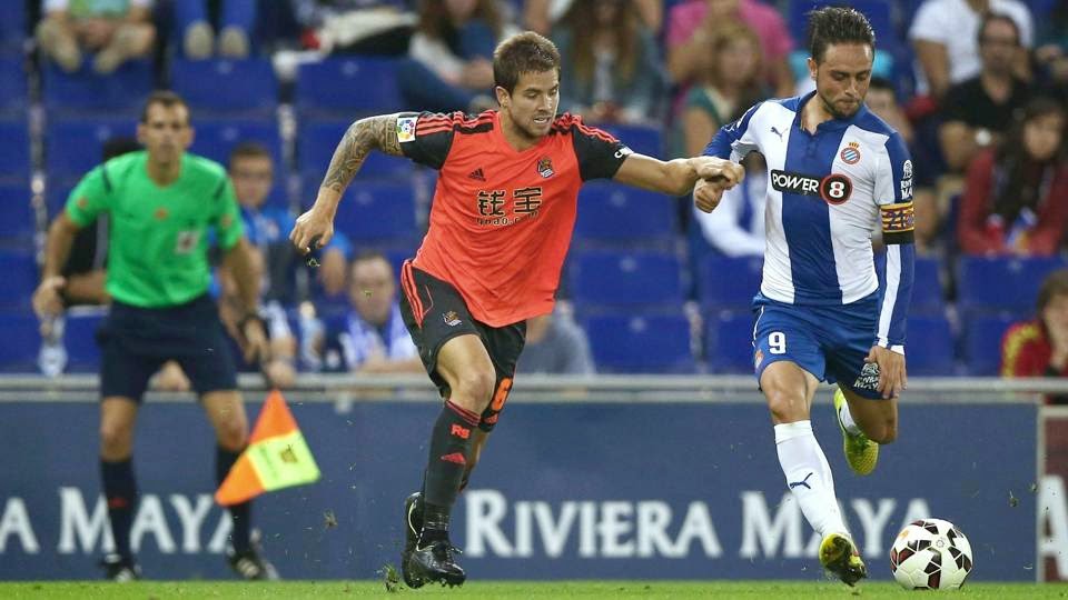 Espanyol 2-Real Sociedad 0. Jornada 7 Liga Española