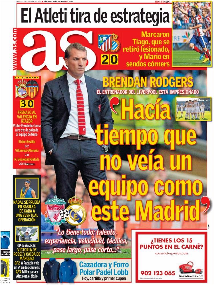 Portada AS: Liverpool vs. Real Madrid Portada AS: Liverpool vs. Real Madrid champions