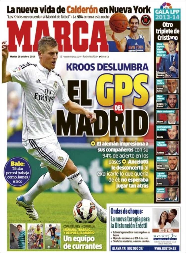 Portada Marca: Gala de premios LFP 2014 Portada Marca: Gala de premios LFP 2014 ronaldo