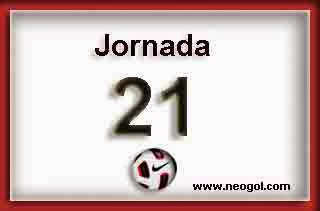 Partidos Jornada 21. Liga Española BBVA 2015
