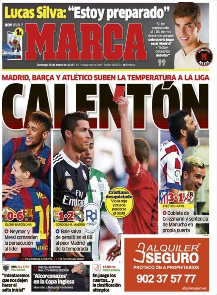 Portada Marca: Calentón en la Liga Portada Marca: Calentón en la Liga