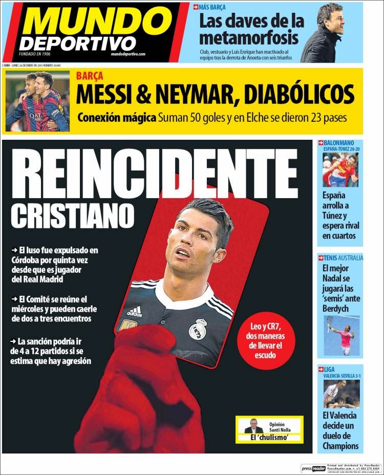 Lucas Silva fichaje express, Cristiano reincidente: las portadas