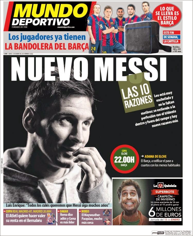 El nuevo Messi, el Real Madrid se la juega ante el Atlético: las portadas