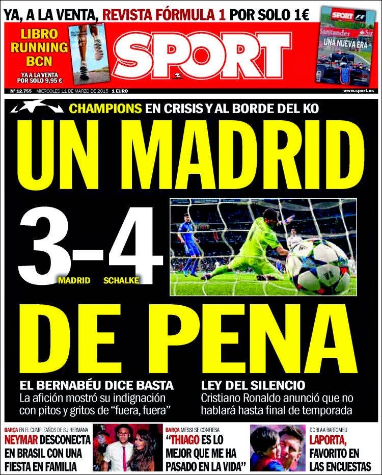 Un Madrid de pena pasa a cuartos, el Bernabéu dice basta: portadas prensa