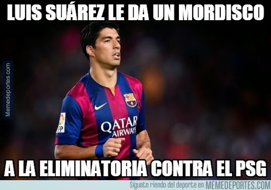 Los mejores memes del PSG-Barcelona: Cuartos Champions suarez