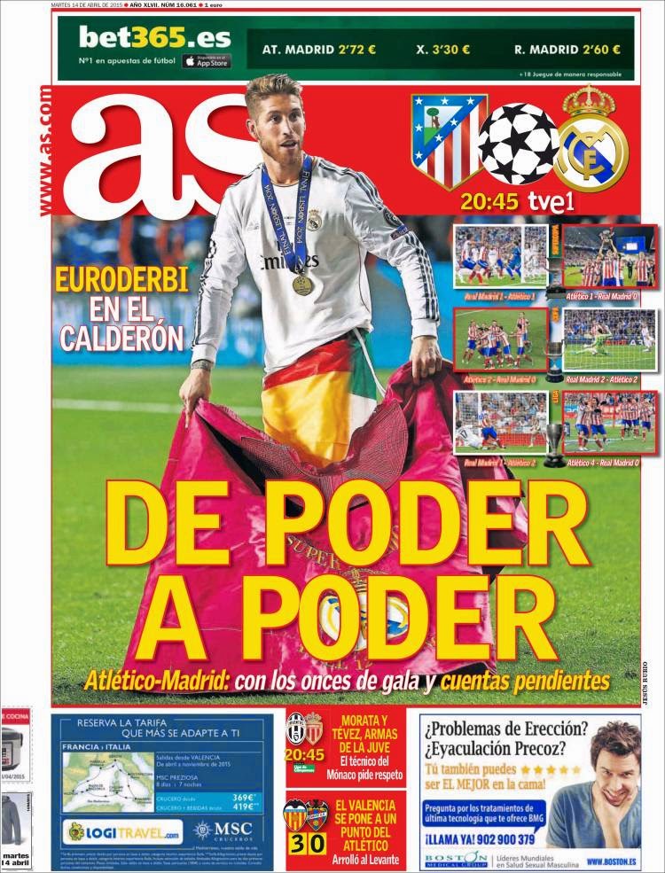 Portada AS: De poder a poder Portada AS: De poder a poder