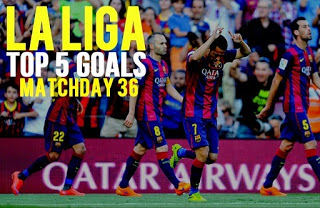 Los 5 mejores goles de la Jornada 36: Liga BBVA 2015