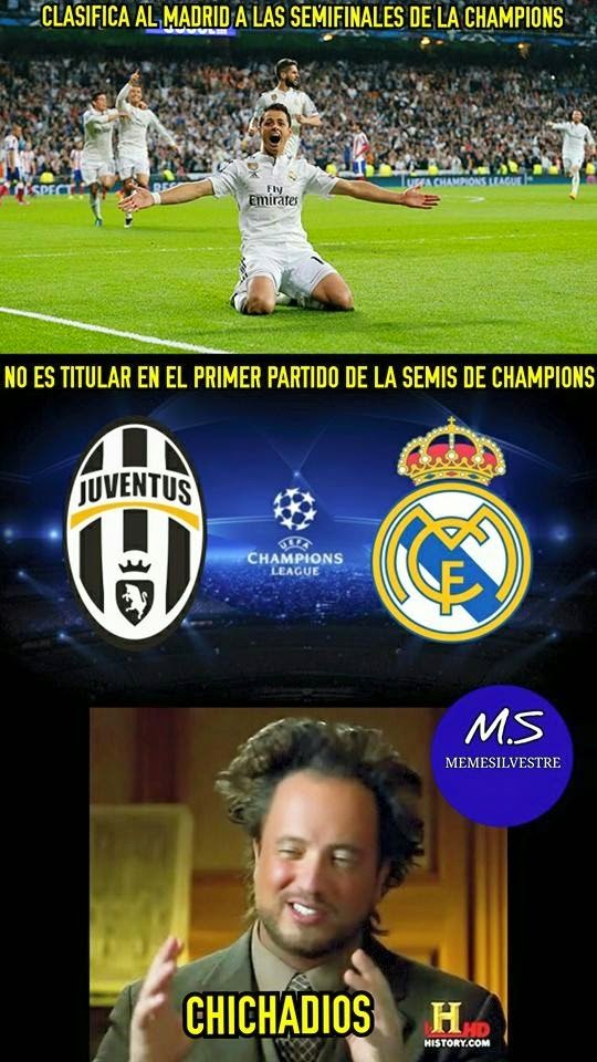 Los mejores memes del Juventus-Real Madrid: Champions chichadios