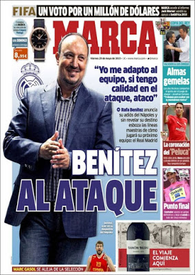 Portada Marca: Benítez al ataque Portada Marca: Benítez al ataque
