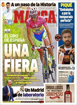 Portada Marca: el Sevilla e un paso de la historia