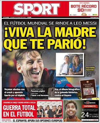 Huelga indefinida en el fútbol, la prensa mundial a los pies de Messi: portadas