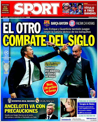 Portada Sport: el otro combate del Siglo Portada Sport: el otro combate del Siglo lucho pep