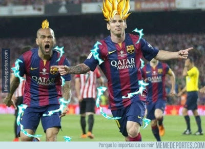 Los mejores memes de la final Athletic-Barcelona. Copa del Rey syans messi alves