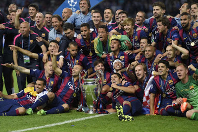 El festejo de la quinta Champions del Barça en imágenes