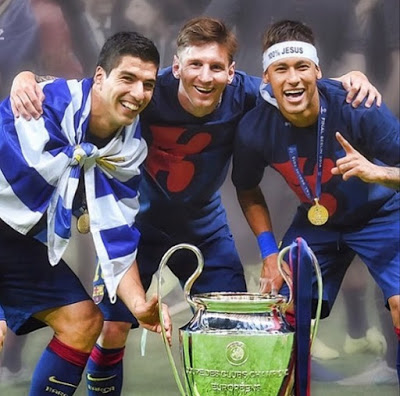 Los jugadores del Barça compartieron su alegría por el triplete en las redes