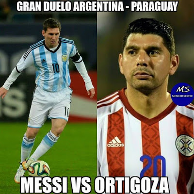 Los memes del Argentina-Paraguay