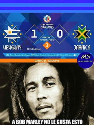Los memes del Uruguay-Jamaica bob marley