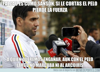 Los memes del Colombia-Venezuela falcao