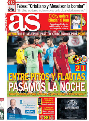 Portada AS: pitos a Piqué Portada AS: pitos a Piqué
