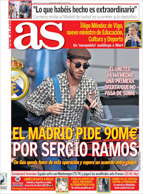 Portada AS: Sergio Ramos Portada AS: Sergio Ramos