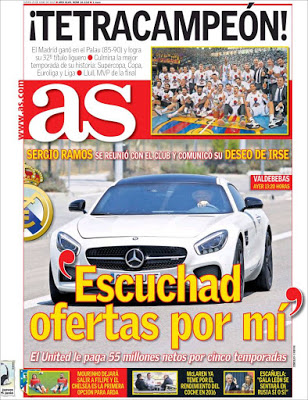Portada AS: Sergio Ramos Portada AS: Sergio Ramos